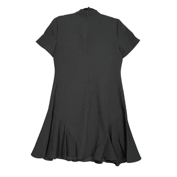 CeCe Bow Neck Short Sleeve A-Line Black Dress Women’s New $129 Size 6 - Picture 4 of 16